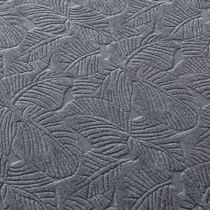 91家纺网 家纺一手货源 找家纺 千彤 2023新款 裙边-小树叶系列-沙发笠 沙发套罩 深灰