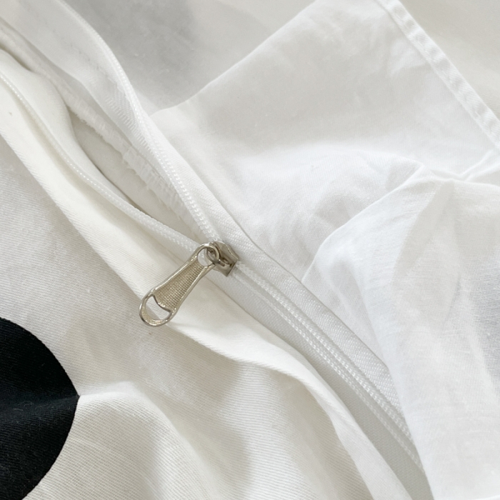 91家纺网 家纺一手货源 找家纺 桃子 2023新款仙气奶油碎花少女心韩版花边纯棉四件套 花边-波点