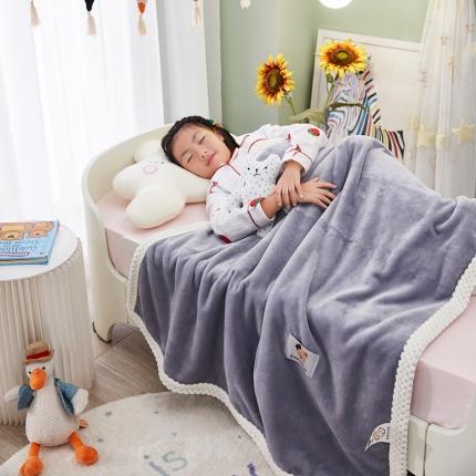 91家纺网 家纺一手货源 找家纺 （总）肖恩毯业 2025新款双面牛奶绒儿童披肩毯办公室午睡毛毯