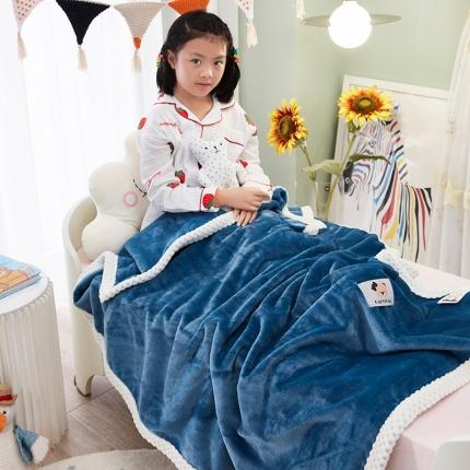 91家纺网 家纺一手货源 找家纺 （总）肖恩毯业 2025新款双面牛奶绒儿童披肩毯办公室午睡毛毯