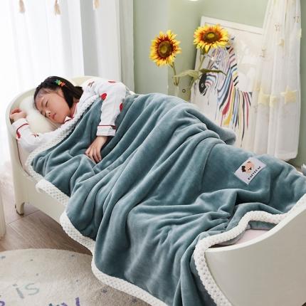 91家纺网 家纺一手货源 找家纺 （总）肖恩毯业 2025新款双面牛奶绒儿童披肩毯办公室午睡毛毯