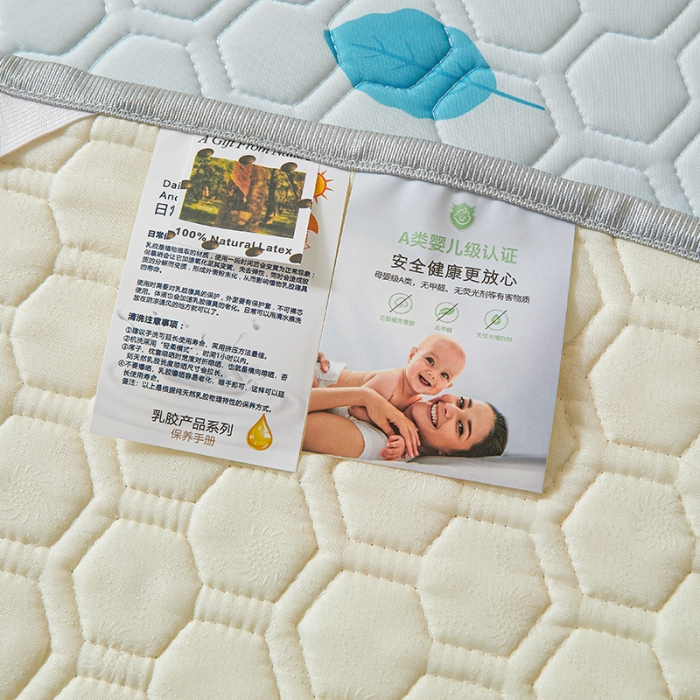 91家纺网 家纺一手货源 找家纺 小萌虎 2023新款冰丝胶质凉席-床席款 花草