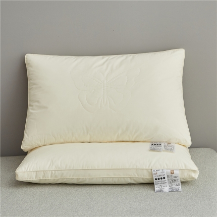 91家纺网 家纺一手货源 找家纺 （总）乐可 2023新款全棉手工蚕咝枕 枕头枕芯