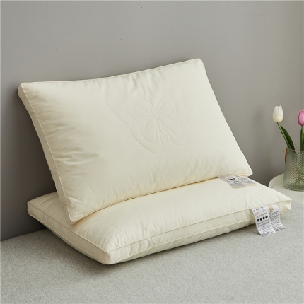 91家纺网 家纺一手货源 找家纺 （总）乐可 2023新款全棉手工蚕咝枕 枕头枕芯