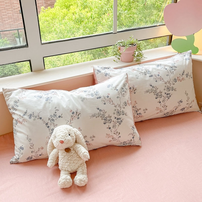 91家纺网 家纺一手货源 找家纺 柠馨 2023新款13376可爱系列全棉印花四件套 慕梅