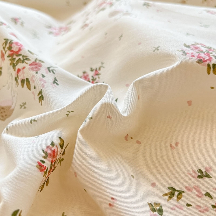 91家纺网 家纺一手货源 找家纺 柠馨 2023新款13376可爱系列全棉印花四件套 春韵