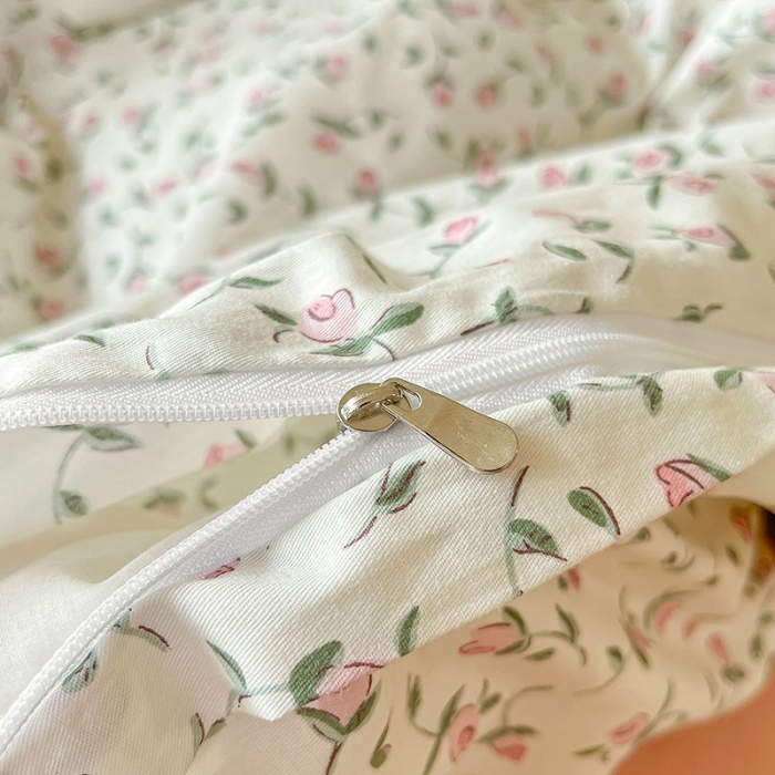 91家纺网 家纺一手货源 找家纺 柠馨 2023新款13376可爱系列全棉印花四件套 芙岚