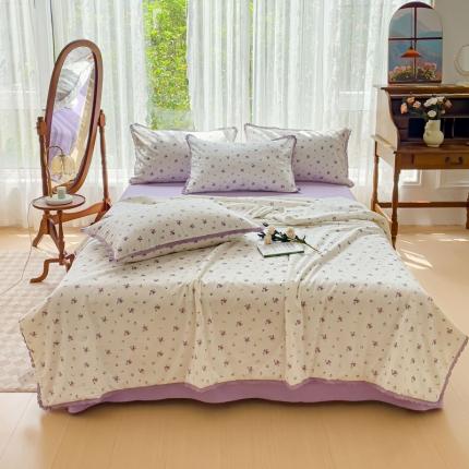 千朵 2023新款全棉大豆夏被四件套 夏日恋