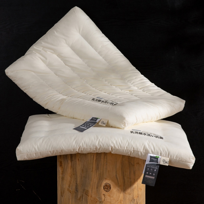 91家纺网 家纺一手货源 找家纺 仟佰盛2023新款米色低平枕枕头枕芯系列