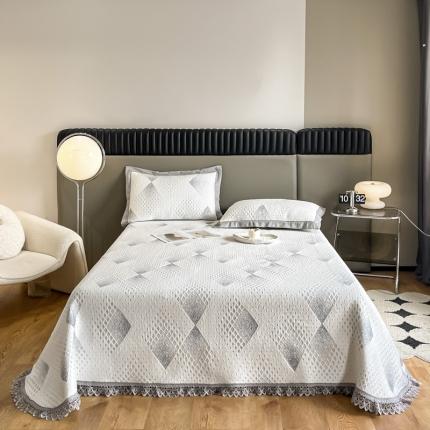 91家纺网 家纺一手货源 找家纺 （总）美伦美焕 2024新款凉感丝床盖款凉席