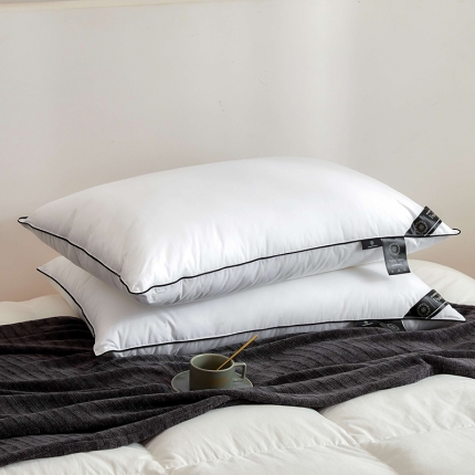 91家纺网 家纺一手货源 找家纺 （总）2023新款 云端美学羽丝绒枕  星级酒店高弹羽丝枕头