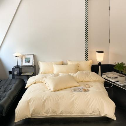 91家纺网 家纺一手货源 找家纺 （总）三朵家纺 2023新款全棉 提花贡缎锻格四件套-场景三