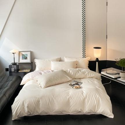 91家纺网 家纺一手货源 找家纺 （总）三朵家纺 2023新款全棉 提花贡缎锻格四件套-场景三