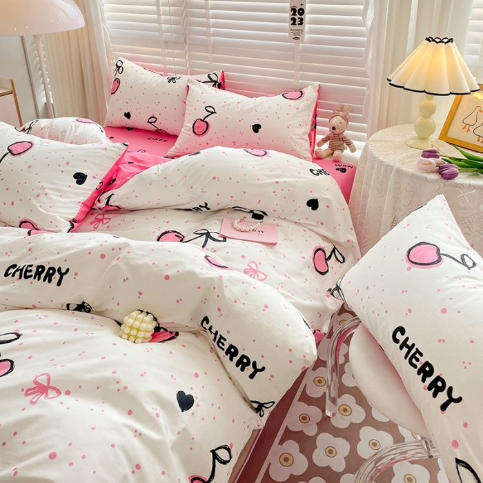 91家纺网 家纺一手货源 找家纺 （总）梦家居 2023春季新品小清新系列3-全棉四件套