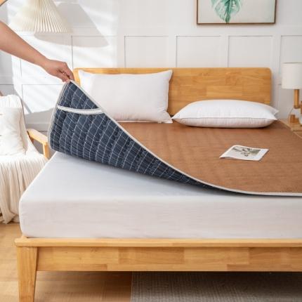 91家纺网 家纺一手货源 找家纺 北辰2023新款双面藤席凉席床垫-大床