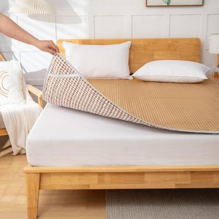 91家纺网 家纺一手货源 找家纺 北辰2023新款双面藤席凉席床垫-大床