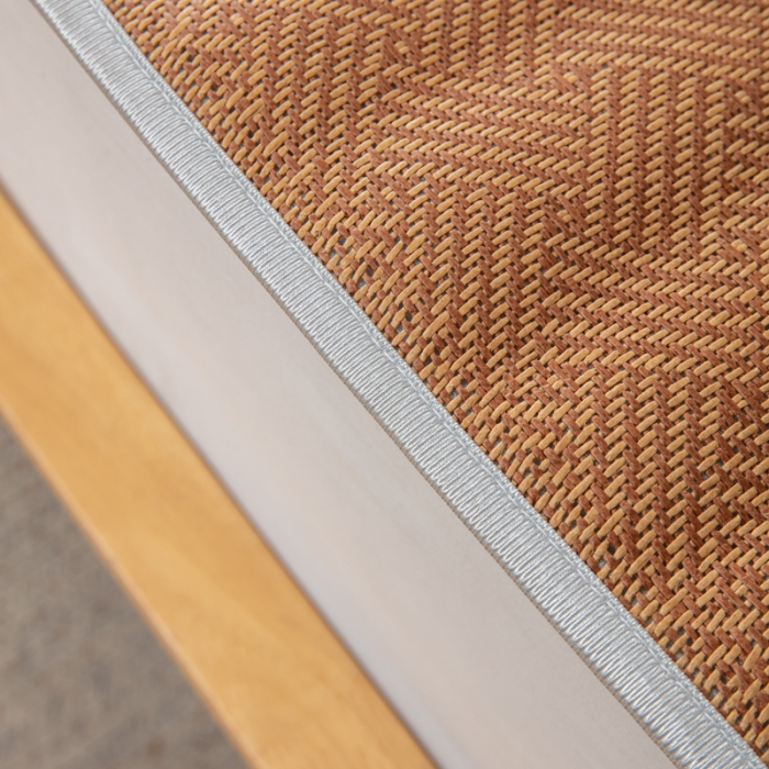 91家纺网 家纺一手货源 找家纺 北辰2023新款双面藤席凉席床垫-大床 饼干花-星耀蓝