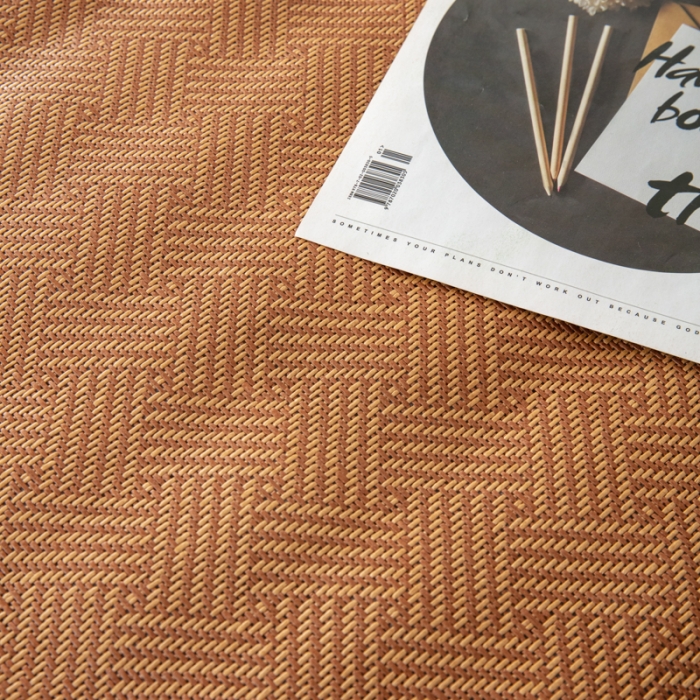 91家纺网 家纺一手货源 找家纺 北辰2023新款双面藤席凉席床垫-大床 饼干花-星耀蓝