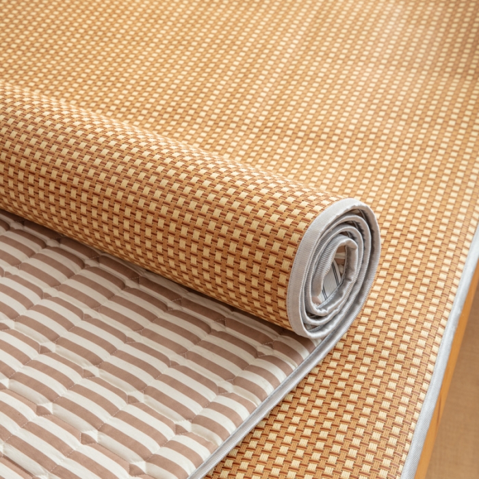 91家纺网 家纺一手货源 找家纺 北辰2023新款双面藤席凉席床垫-小床