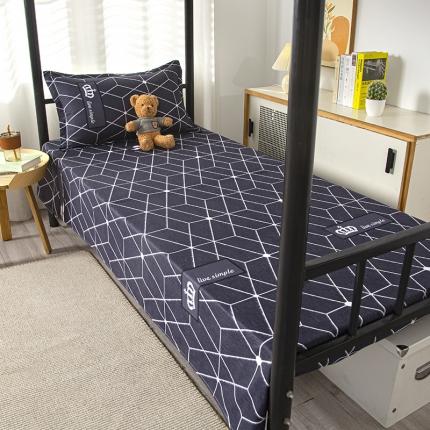 91家纺网 家纺一手货源 找家纺 寝室单人床三件套学生宿舍床单120*210单人床单单件 凡尔赛