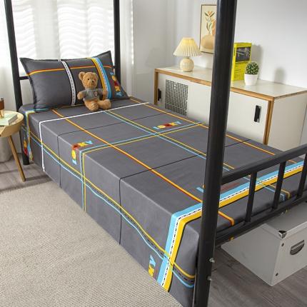 91家纺网 家纺一手货源 找家纺 寝室单人床三件套学生宿舍床单120*210单人床单单件 幸运格