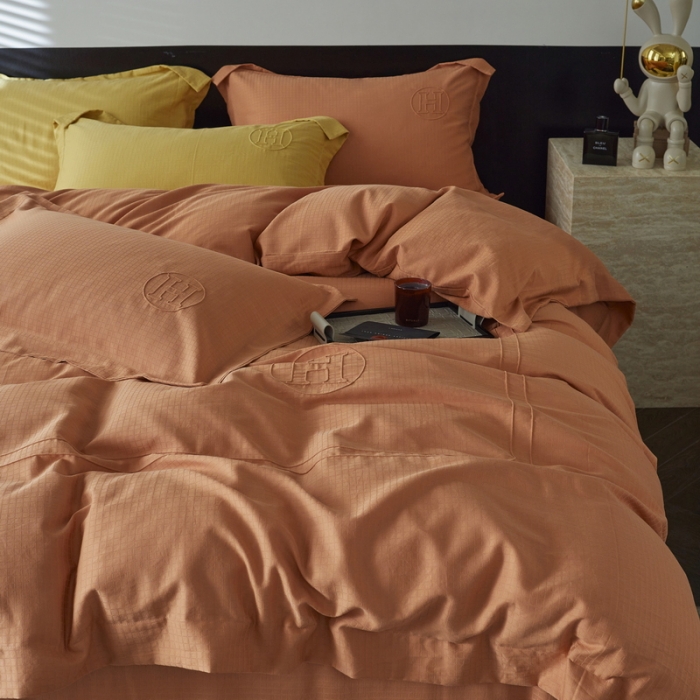 91家纺网 家纺一手货源 找家纺 （总）艾莱 2023新款A类长绒棉水洗80提花埋线工艺款四件套