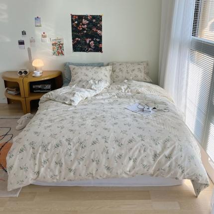 91家纺网 家纺一手货源 找家纺 （总）艾沁 2022新款复古碎花纯棉四件套