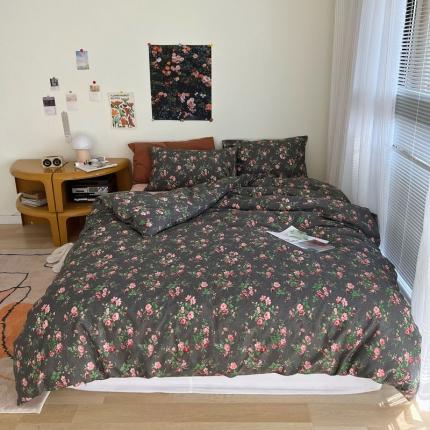 91家纺网 家纺一手货源 找家纺 （总）艾沁 2022新款复古碎花纯棉四件套