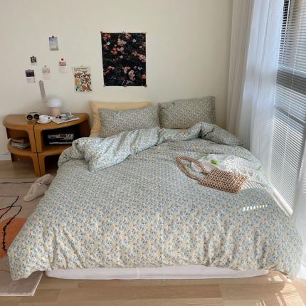 91家纺网 家纺一手货源 找家纺 （总）艾沁 2022新款复古碎花纯棉四件套