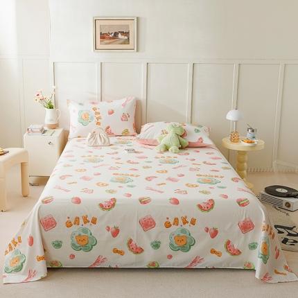 91家纺网 家纺一手货源 找家纺 （总）麦伦 2023新款 全棉小清新单品床单系列