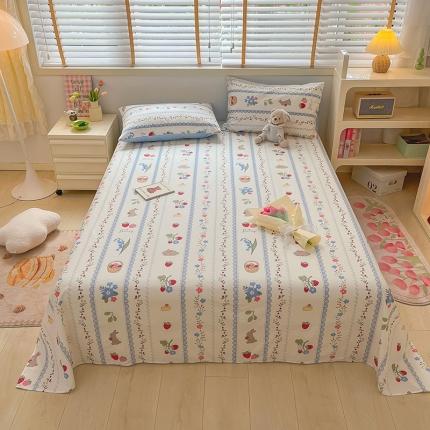 91家纺网 家纺一手货源 找家纺 （总）麦伦 2023新款 全棉小清新单品床单系列