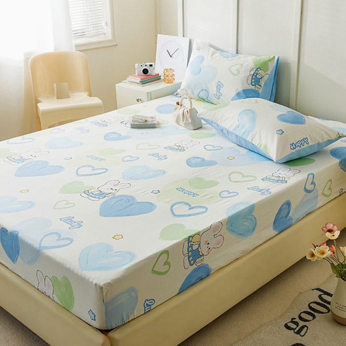 91家纺网 家纺一手货源 找家纺 麦伦 2023新款 全棉小清新单品床笠系列 彩色童趣