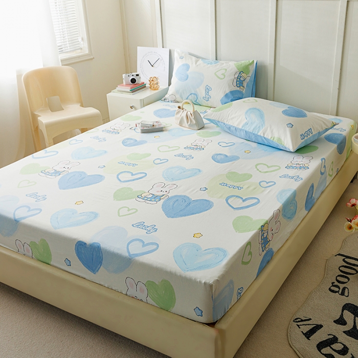 91家纺网 家纺一手货源 找家纺 麦伦 2023新款 全棉小清新单品床笠系列 彩色童趣