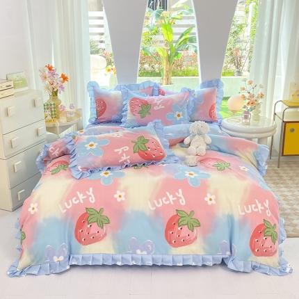 91家纺网 家纺一手货源 找家纺 （总）优逸2025韩版公主风床裙款床单款四件套