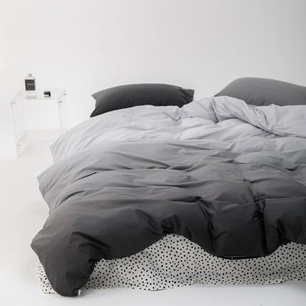 91家纺网 家纺一手货源 找家纺 （总）朵希曼 2025新款全棉渐变色黑白系列四件套