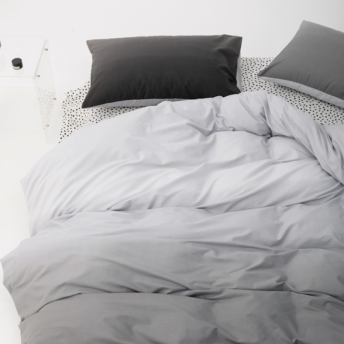 91家纺网 家纺一手货源 找家纺 朵希曼 2026新款全棉渐变色系列四件套 冰岛