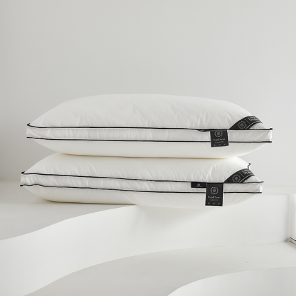 91家纺网 家纺一手货源 找家纺 （总）2023新款 云端美学羽丝绒枕  星级酒店高弹羽丝枕头