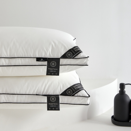 91家纺网 家纺一手货源 找家纺 （总）2023新款 云端美学羽丝绒枕  星级酒店高弹羽丝枕头