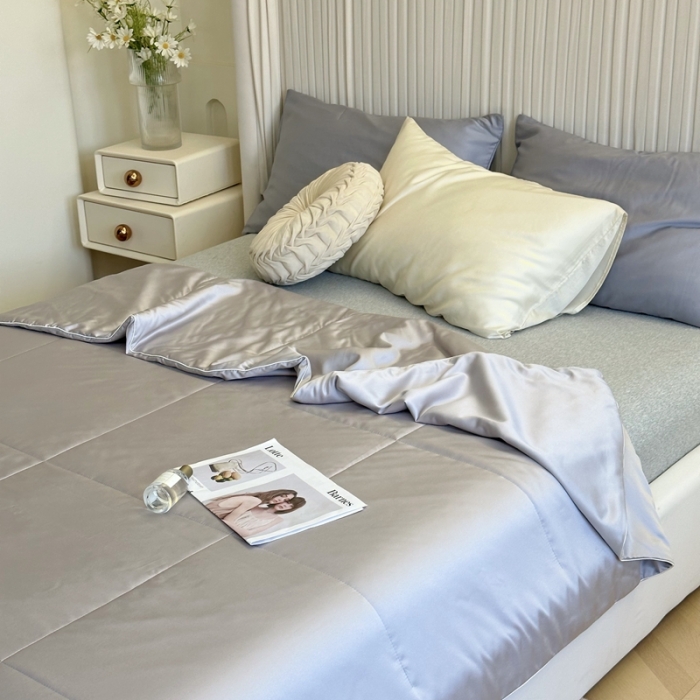 91家纺网 家纺一手货源 找家纺 （总）安莱生活 2023新款天丝夏被香格里拉极简系列夏被
