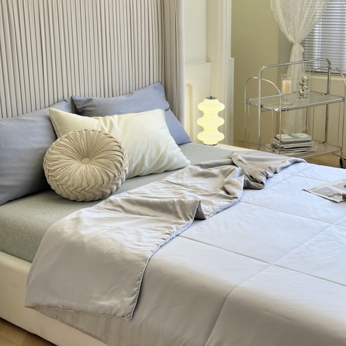 91家纺网 家纺一手货源 找家纺 （总）安莱生活 2023新款天丝夏被香格里拉极简系列夏被