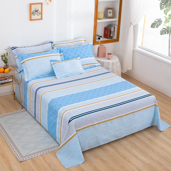 91家纺网 家纺一手货源 找家纺 雨萝家纺 2022新款纯棉床单全棉被单 一往情深