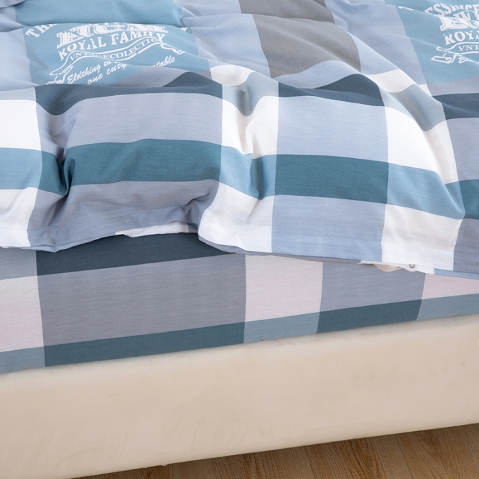 91家纺网 家纺一手货源 找家纺 2023新款12868全棉学生宿舍三件套卡通纯棉四件套 名流格韵