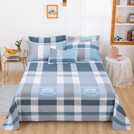 91家纺网 家纺一手货源 找家纺 雨萝家纺 2020新款12868全棉纯棉床单 名流格韵