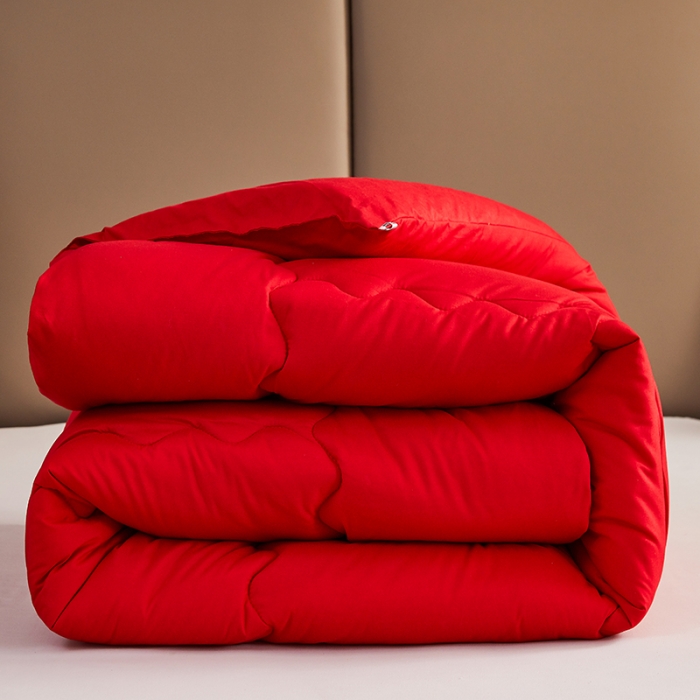 91家纺网 家纺一手货源 找家纺 （总）啊雅家居 2025新款简约婚庆被结婚套装被大红被芯