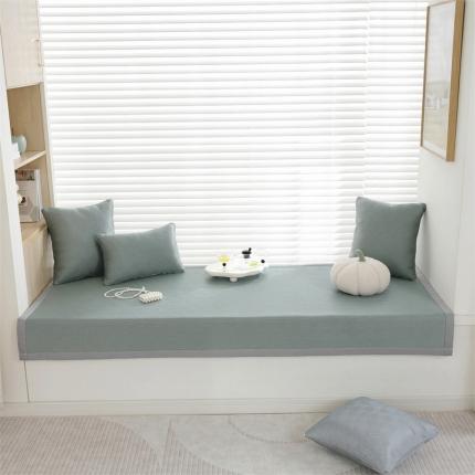 91家纺网 家纺一手货源 找家纺 （总）共鸣 2023新款冰丝冰藤宽包边飘窗垫