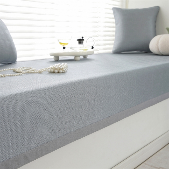 91家纺网 家纺一手货源 找家纺 （总）共鸣 2023新款冰丝冰藤宽包边飘窗垫