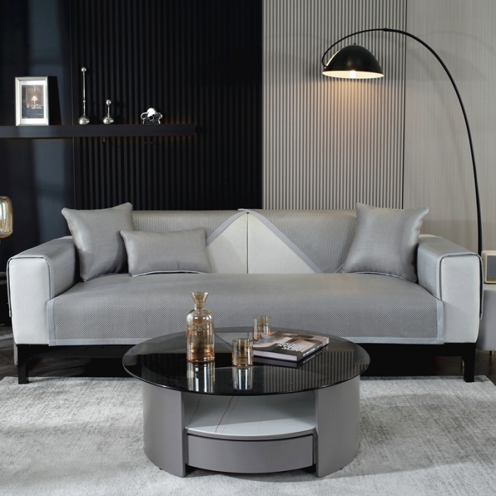 91家纺网 家纺一手货源 找家纺 （总）共鸣 2023新款宽包边冰丝冰藤沙发垫