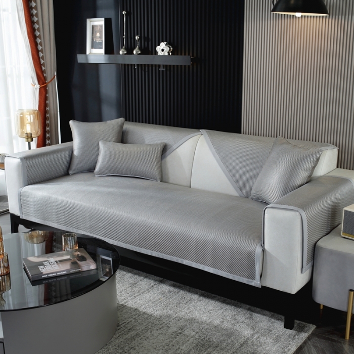 91家纺网 家纺一手货源 找家纺 （总）共鸣 2023新款宽包边冰丝冰藤沙发垫