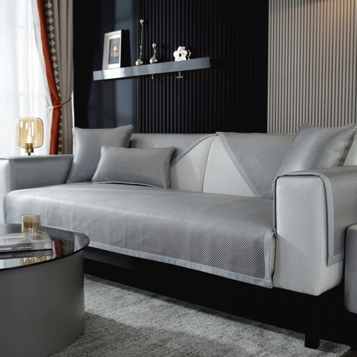 91家纺网 家纺一手货源 找家纺 （总）共鸣 2023新款宽包边冰丝冰藤沙发垫