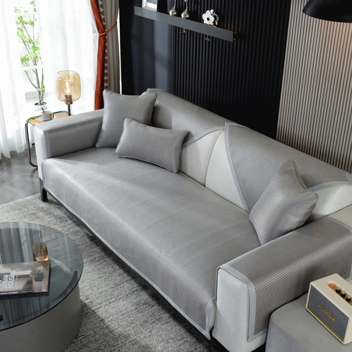 91家纺网 家纺一手货源 找家纺 （总）共鸣 2023新款宽包边冰丝冰藤沙发垫